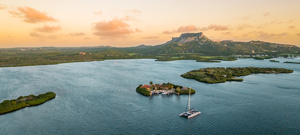 Curaçao drone shot