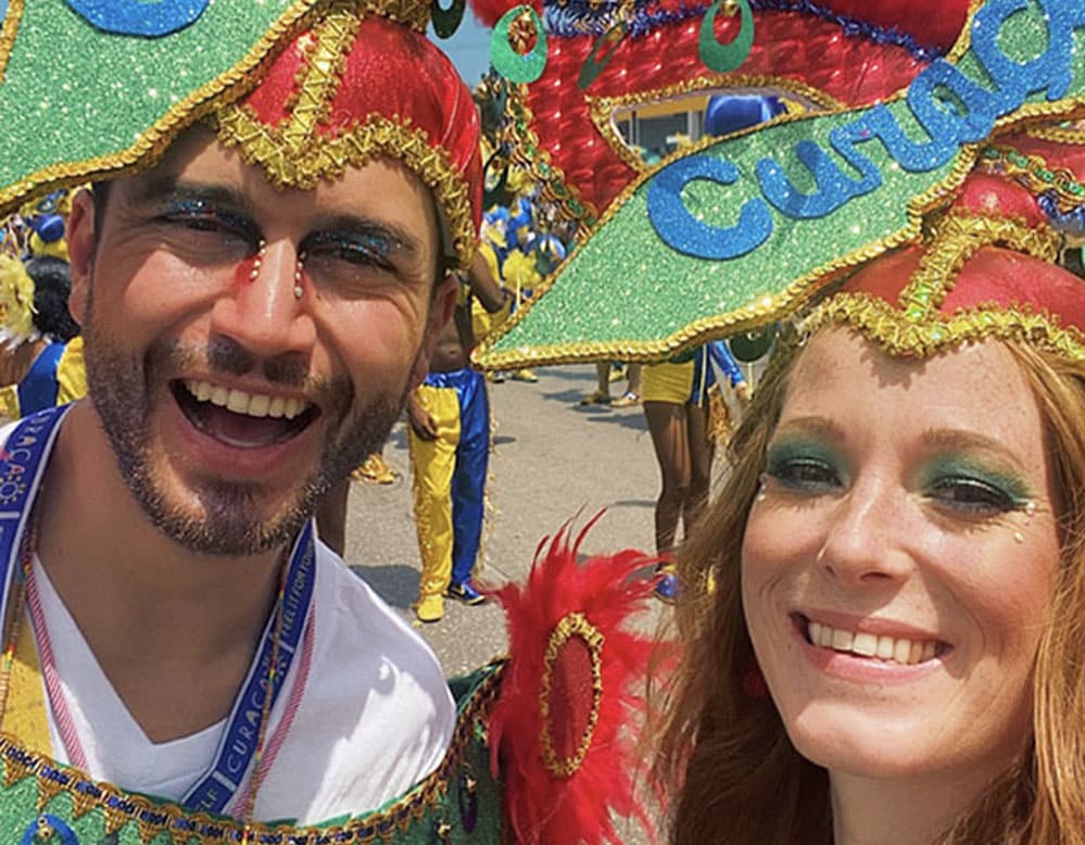 Influencers celebrate carnaval on Curaçao
