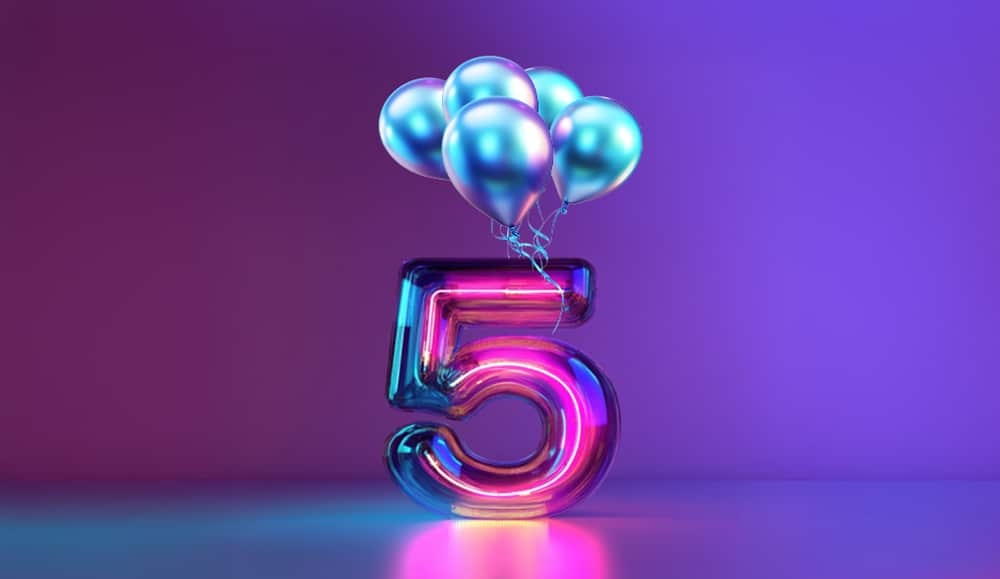 The future looks bright, it’s our 5th birthday